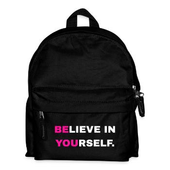 Inscription « Croyez en vous » - Sac à dos Enfant - noir - Devant