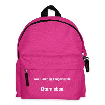 Parents' shirt - Kids' Backpack - fuchsia - Front