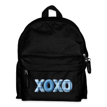 XOXO Patchwork Look with Fabric Look - Kids' Backpack - black - Front