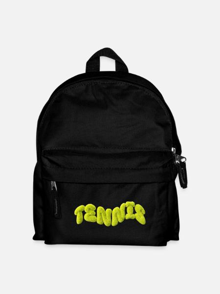 Fluffy Tennis Lustiges Tennis Fun Shirt - Kinder Rucksack - Schwarz