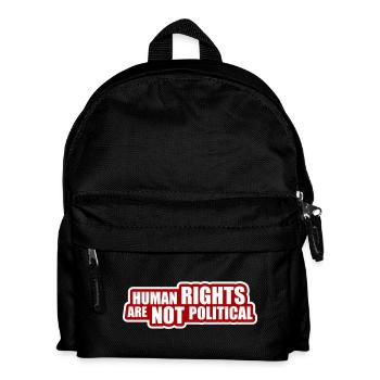 Les droits de l’homme ne sont pas politiques Logo Menschenrechte - Sac à dos Enfant - noir - Devant