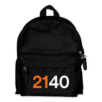 Bitcoin 2140 Fixed Supply Typography - Kids' Backpack - black - Front