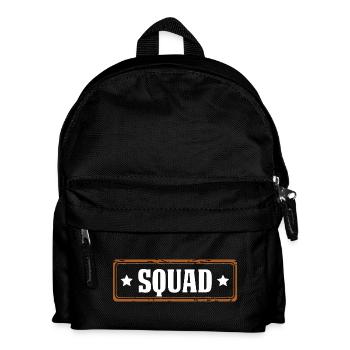 squad - Kinder Rucksack - Schwarz - Vorne