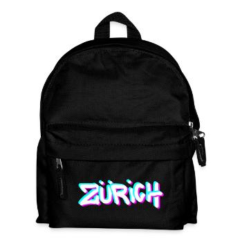 Graffiti néon de Zurich - Sac à dos Enfant - noir - Devant