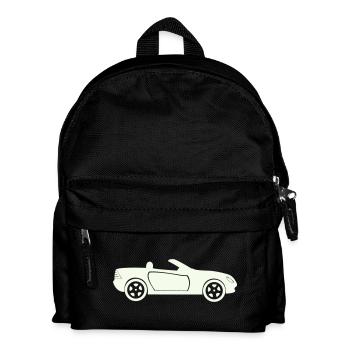 Auto Cabrio - Kinder Rucksack - Schwarz - Vorne