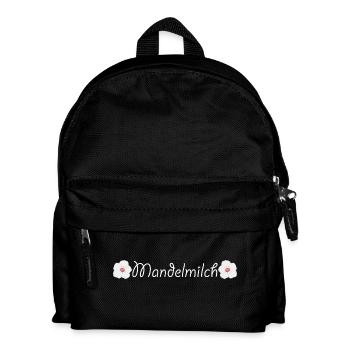 Mandelmilch - Kinder Rucksack - Schwarz - Vorne