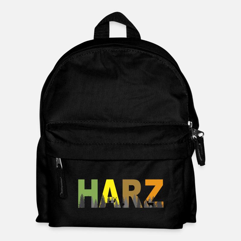Harz in Farbe - Kinder Rucksack - Schwarz