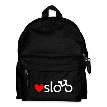 Oslo Fahrrad-Liebesaufkleber (weiß) - Kinder Rucksack - Schwarz - Vorne