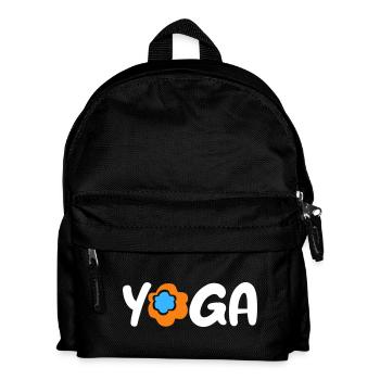 Fleur de Yoga Namaste om Fan Méditation Printemps - Sac à dos Enfant - noir - Devant