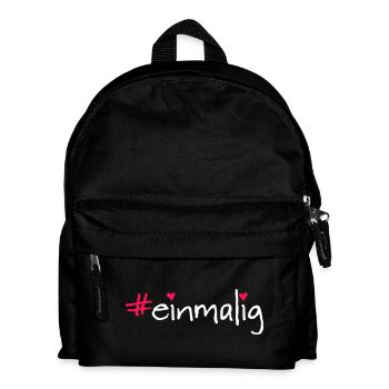 #einmalig - Kinder Rucksack - Schwarz - Vorne