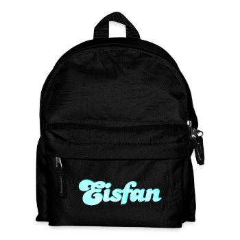 Eis Fan Eiscreme süß Sommer Eiskrem Handschrift - Kinder Rucksack - Schwarz - Vorne