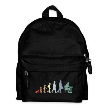 Vintage Schach Evolution - Kinder Rucksack - Schwarz - Vorne