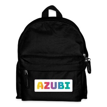 Azubi Tshirt coloured - Kinder Rucksack - Schwarz - Vorne