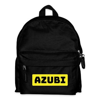 Azubi Tshirt yellow - Kinder Rucksack - Schwarz - Vorne