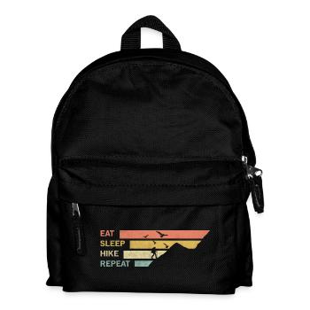 EAT SLEEP HIKE REPEAT - Kids' Backpack - black - Front