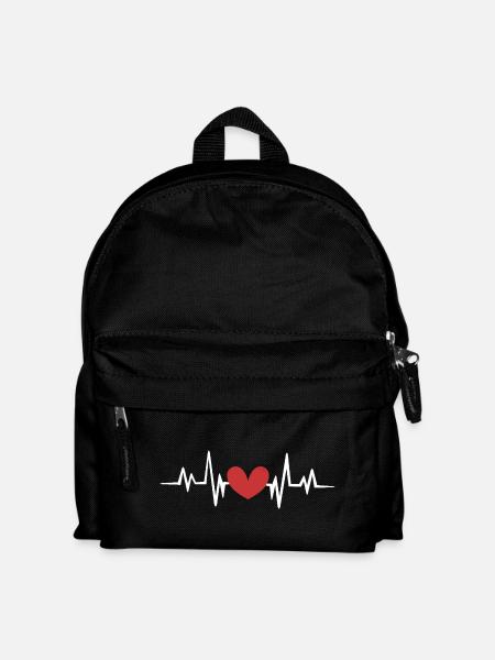 Heartbeat - Kids' Backpack - black
