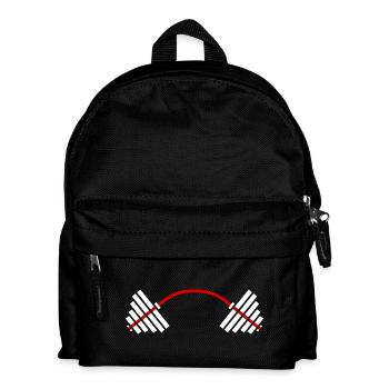 Max Power GYM: Workout & Motivation - Kinder Rucksack - Schwarz - Vorne
