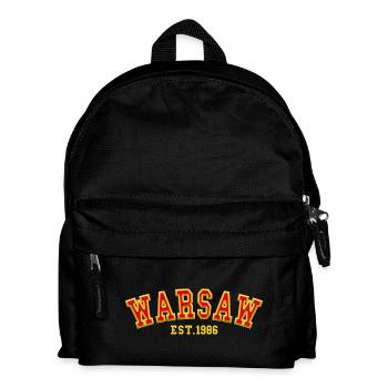 Warschau gegründet 1986 - Kinder Rucksack - Schwarz - Vorne