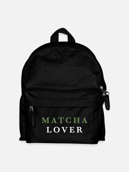 Matcha Lover Grüner Tee Liebhaber - Kinder Rucksack - Schwarz