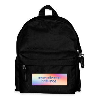 Neurodiverse Brilliance - Kids' Backpack - black - Front