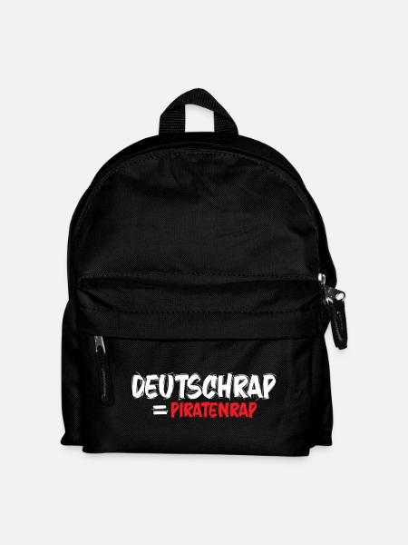 Piratenmusik-hiphop-deutschrap_rap1 - Kinder Rucksack - Schwarz
