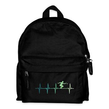 Pétanque Herzschläge Bowling - Kinder Rucksack - Schwarz - Vorne