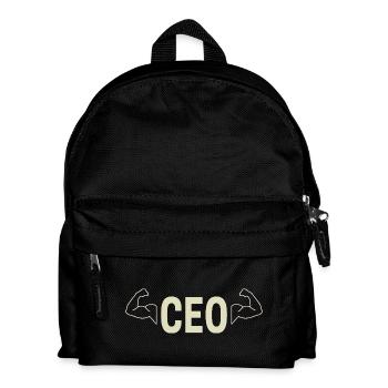CEO Manager Design Self-employed and freelancers - Kids' Backpack - black - Front