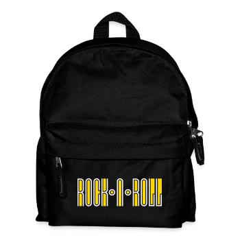 Rock'N'Roll Custom Typography Logo - Kids' Backpack - black - Front