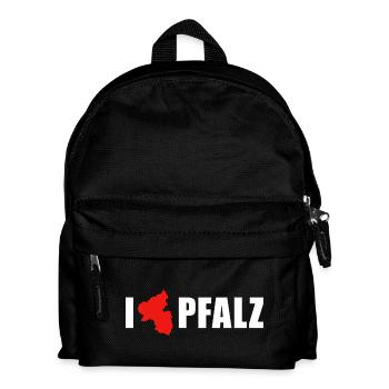 I love Pfalz Rheinland-Pfalz - Kinder Rucksack - Schwarz - Vorne