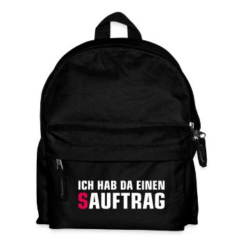 Single Status Minimalist T-Shirt - Kinder Rucksack - Schwarz - Vorne