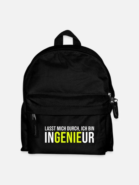 Genie Ingenieur - Kinder Rucksack - Schwarz
