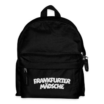Frankfurter Mädsche (Weiß) Mädchen aus Frankfurt - Kinder Rucksack - Schwarz - Vorne