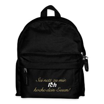 ich_koche_dein_essen - Kinder Rucksack - Schwarz - Vorne