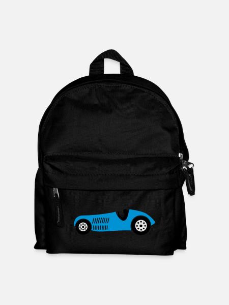rennwagen rennen auto - Kinder Rucksack - Schwarz