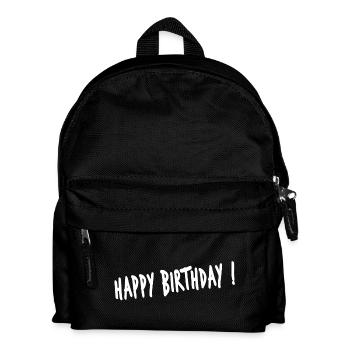 JAHRESTAG. ALLES GUTE ZUM GEBURTSTAG. ALLES GUTE ZUM GEBURTSTAG. - Kinder Rucksack - Schwarz - Vorne
