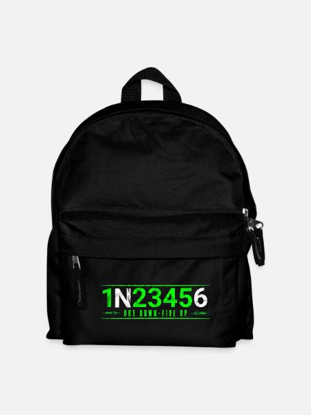 1N23456 Jeu de chiffres au néon - Sac à dos Enfant - noir