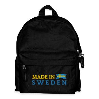 Fabriqué en Suède, fierté suédoise - Sac à dos Enfant - noir - Devant