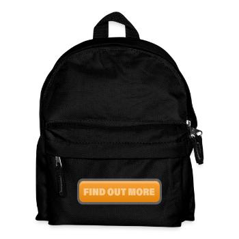 FIND OUT MORE - Kids' Backpack - black - Front