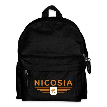 Nicosia Design – Capital of Cyprus - Kids' Backpack - black - Front