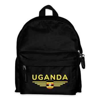 Uganda T-Shirt for Explorers - Kids' Backpack - black - Front
