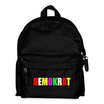 Demokrat - Kinder Rucksack - Schwarz - Vorne
