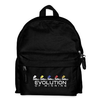 Evolution des Gewinnens – Noten im Stock-Car-Rennsport - Kinder Rucksack - Schwarz - Vorne