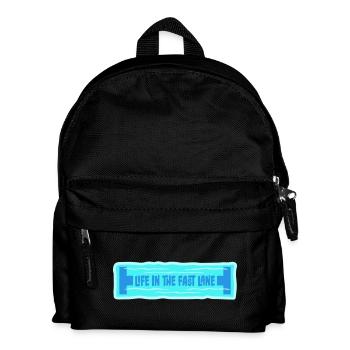 La vie dans la piscine flottante à toute vitesse, drôle de diction - Sac à dos Enfant - noir - Devant