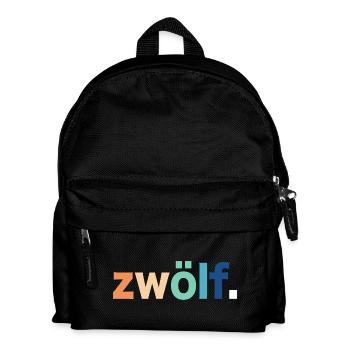 12. Geburtstag Zwölf - Kinder Rucksack - Schwarz - Vorne