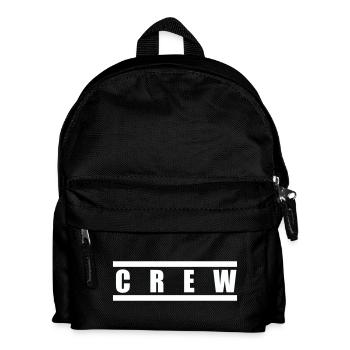Crew Lettering Black White - Kids' Backpack - black - Front