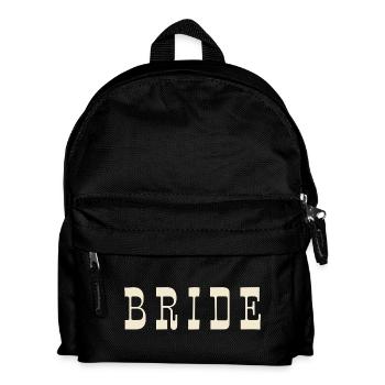 Bride – Warm Ivory - Kids' Backpack - black - Front