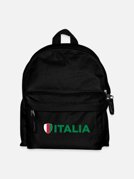 Nationalflagge von Italien - Kinder Rucksack - Schwarz