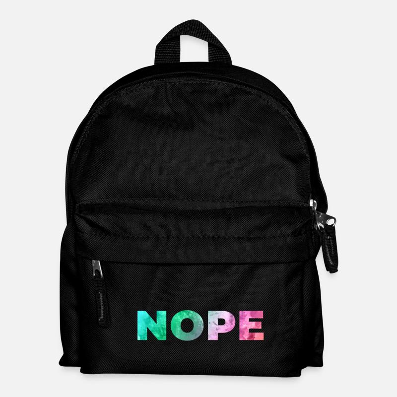 NOPE - Kinder Rucksack - Schwarz