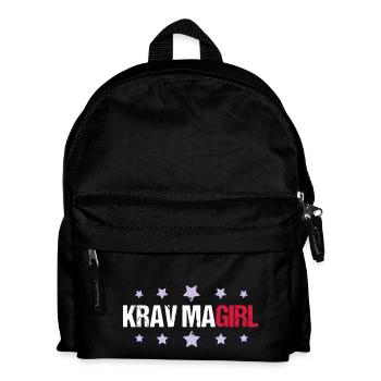Krav Maga Girl - Kinder Rucksack - Schwarz - Vorne