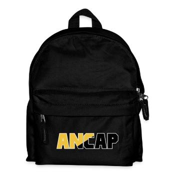 Anarchie-Kapitalismus Flagge 4 ancap - Kinder Rucksack - Schwarz - Vorne